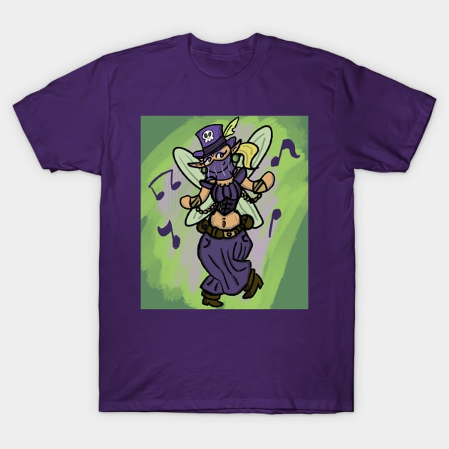 Tophat Fairy Bellydancer T-Shirt by BowlerHatProductions
